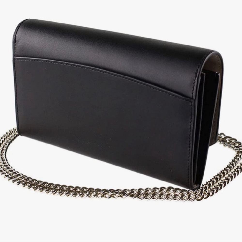 ♠️NWT Kate Spade Gemma Scalloped Smooth Leather Gemma Crossbody Bag, Color Black - Picture 2 of 11